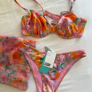 H&M Floral Bikini Set